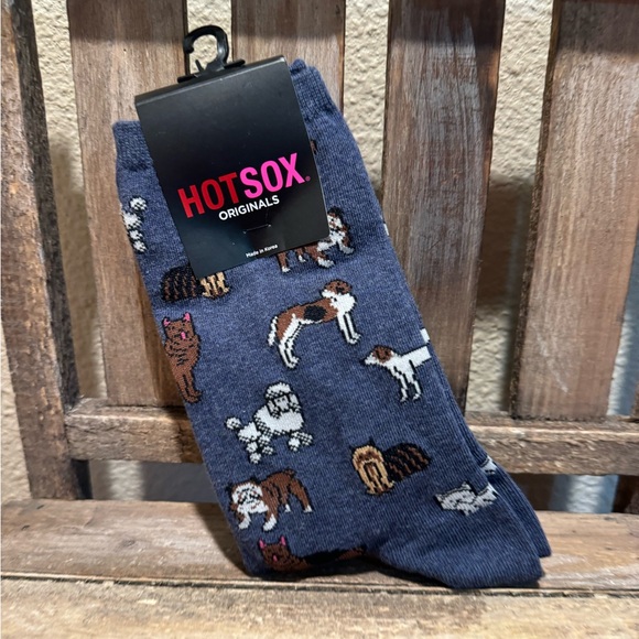 Dog Themed Socks Set Of 2, Novelty Crew Socks, Hot Sox, Dog Socks - Picture 4 of 12